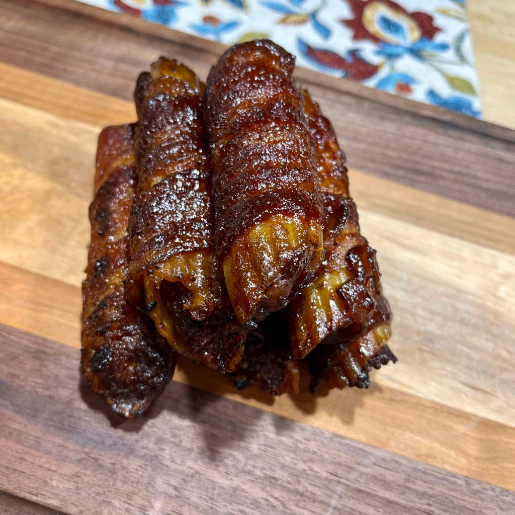 BBQ Bourbon Brisket sausage shotgun shells.